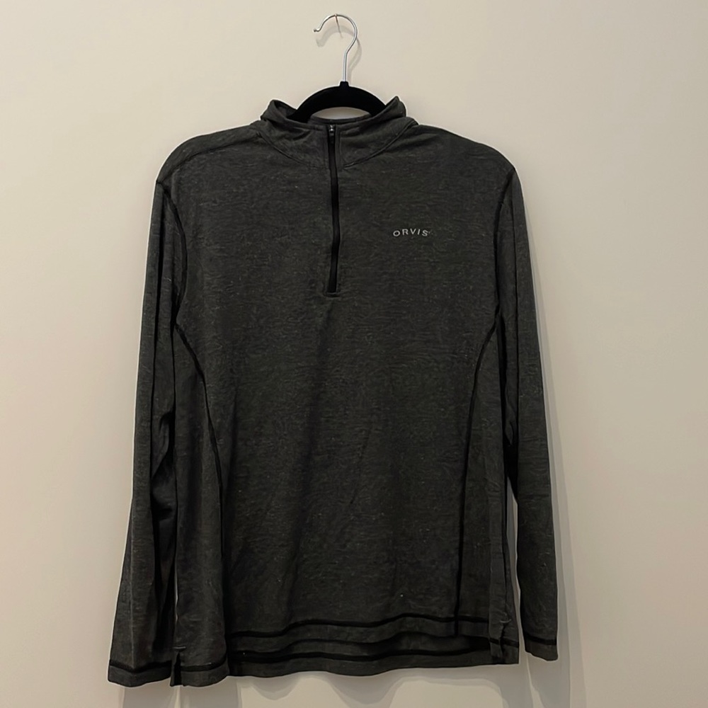ORVIS 3/4 Zip Performance Shirt SIZE L